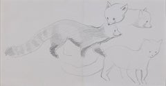 Clifford Ellis Red Panda Chico pencil sketch Modern British Art Wildlife animal