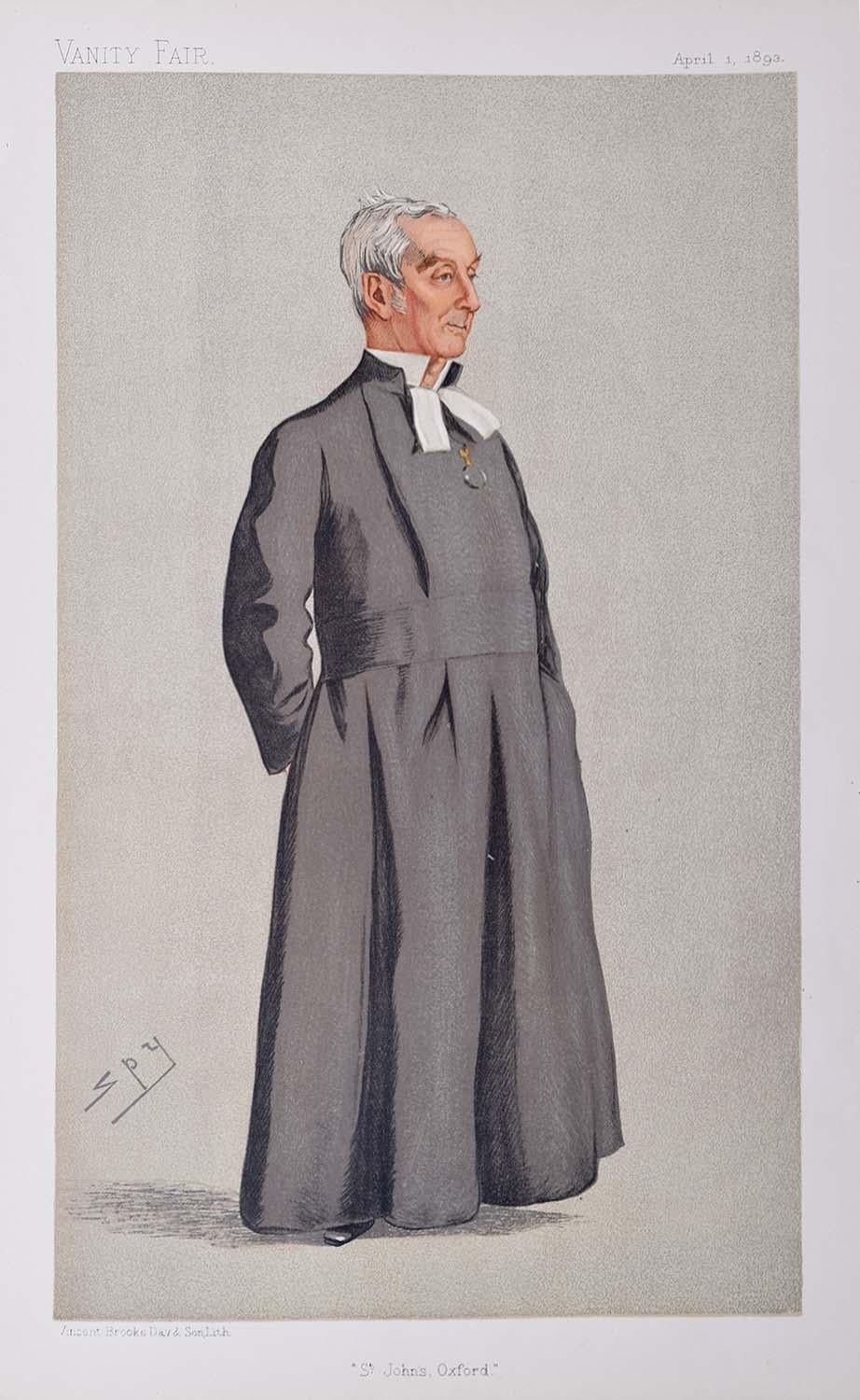 Le président du magazine Spy de l'Oxford Vanity Fair du St John's College, Leslie Ward - Art de Sir Leslie Ward