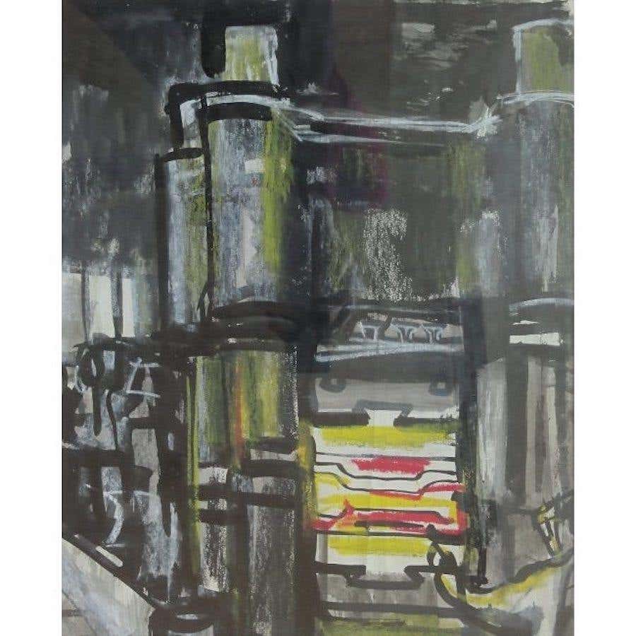 David Smith RE Sulzer Engineering Works Switzerland II Watercolor Modern British