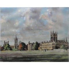 James Priddey, Merton College Oxford University Watercolour 