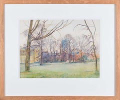 Vintage St John’s College, Cambridge watercolour by James Bolivar Manson