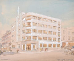 Design for St Nicholas House, High Street, Bristol by Edmund J Thring