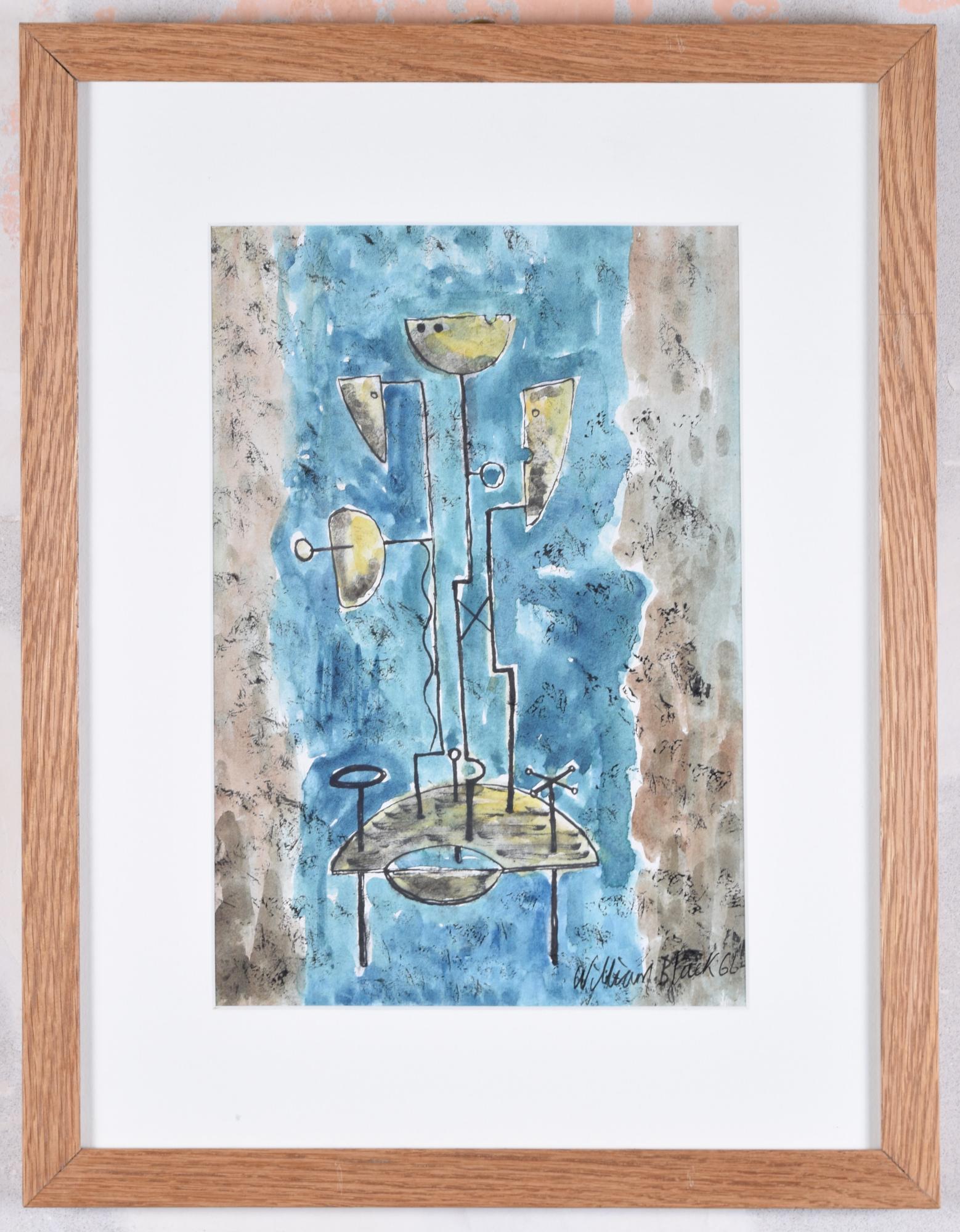 To see our other Modern British Art, scroll down to "More from this Seller" and below it click on "See all from this Seller" - or send us a message if you cannot find the artist you want.

William Black
Design for Sculpture (1966)
Watercolour
18 x