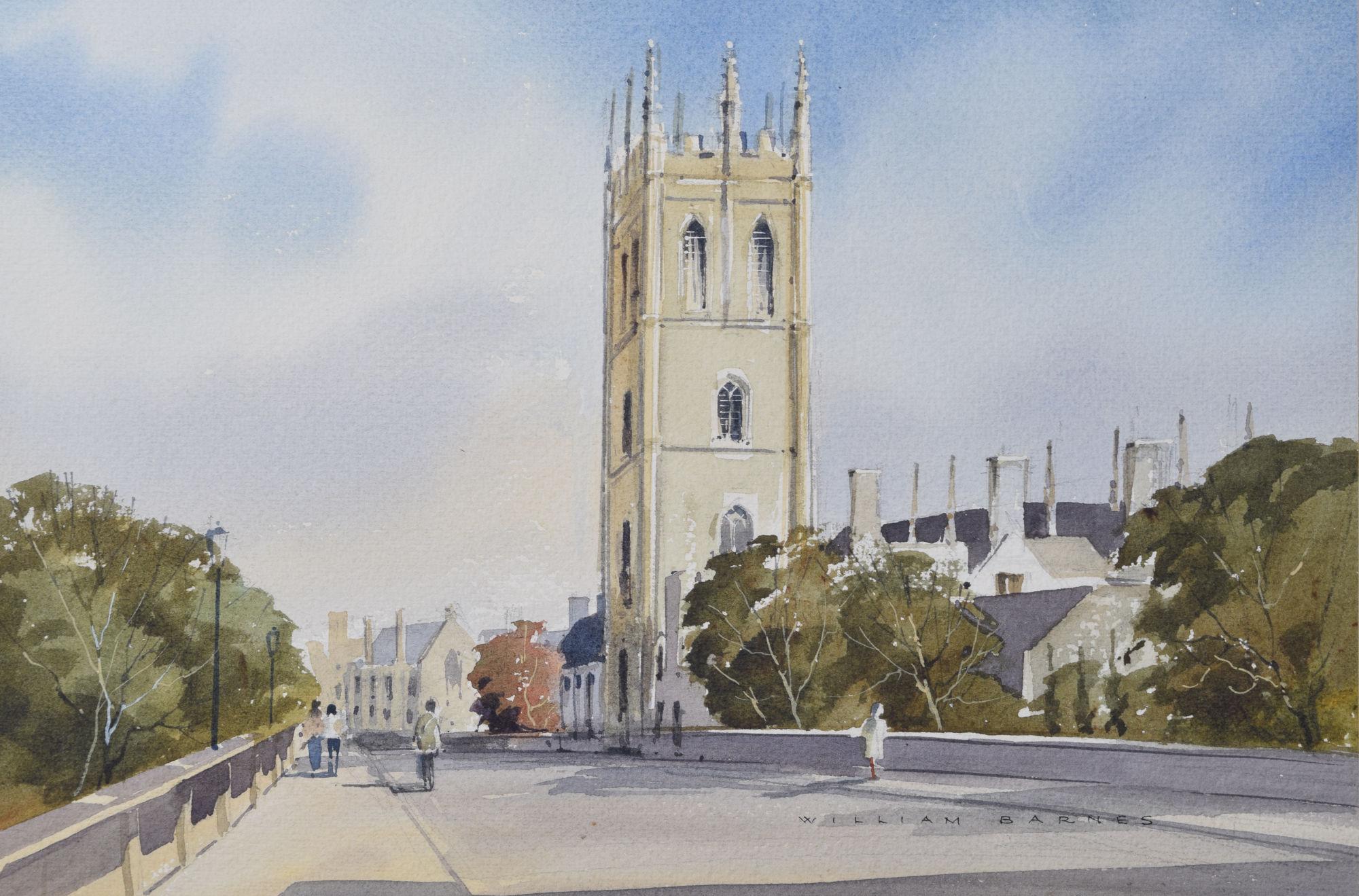 To see our other views of Oxford and Cambridge, scroll down to "More from this Seller" and below it click on "See all from this Seller" - or send us a message if you cannot find the view you want.

William Barnes (1916 - ?)
Magdalen Tower and