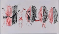 Scenografia, disegno a pastello a cera di Sir Terry Frost RA
