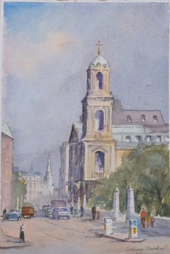 High Holborn, watercolour by Sidney Cardew