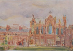 Capilla del Keble College, acuarela de David Garland