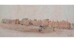 Harrogate der Mädchenschule, Aquarell von Sir George Gilbert Scott