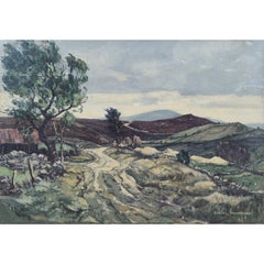 Claude Muncaster: 'Moor above Llangollen' signed oil painting Modern British Art