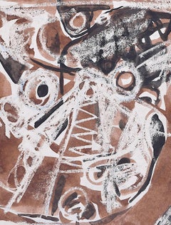 Charles Pulsford ARSA 'Abstract Landscape' watercolour Modern British Art