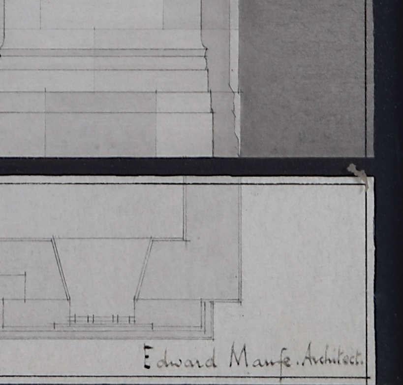 Edward Maufe RA FRIBA: „Design für Lloyds Bank, Notting Hill Gate“  (c.1930) im Angebot 1