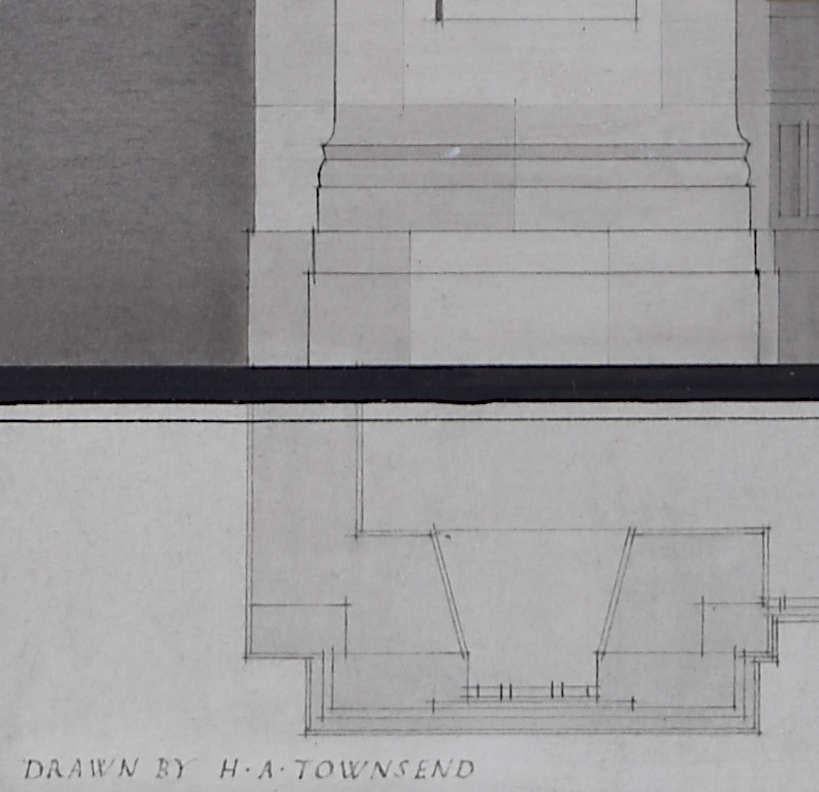 Edward Maufe RA FRIBA: „Design für Lloyds Bank, Notting Hill Gate“  (c.1930) im Angebot 2