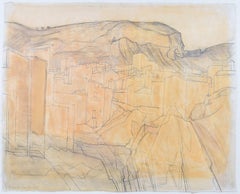 Wilhelmina Barns-Graham 20th century watercolour of Monreale, Sicily