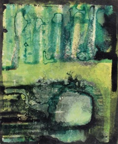 Étude pour la peinture murale de Piper Building à la gouache 1962/3 de John Piper