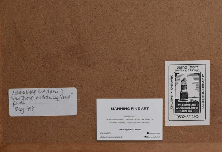 Selina Thorp Duomo di Siena, Archway View pastel Modern British Art