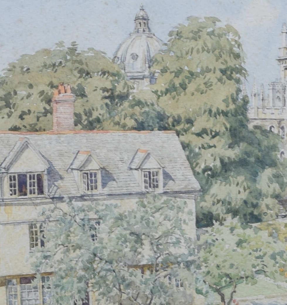 Queen's College, Oxford watercolour by Bernard Cecil Gotch For Sale 4