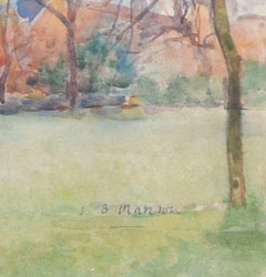 St John's College, Cambridge Aquarell von James Bolivar Manson