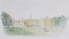 Trinity College, Oxford watercolour by Hugh Casson