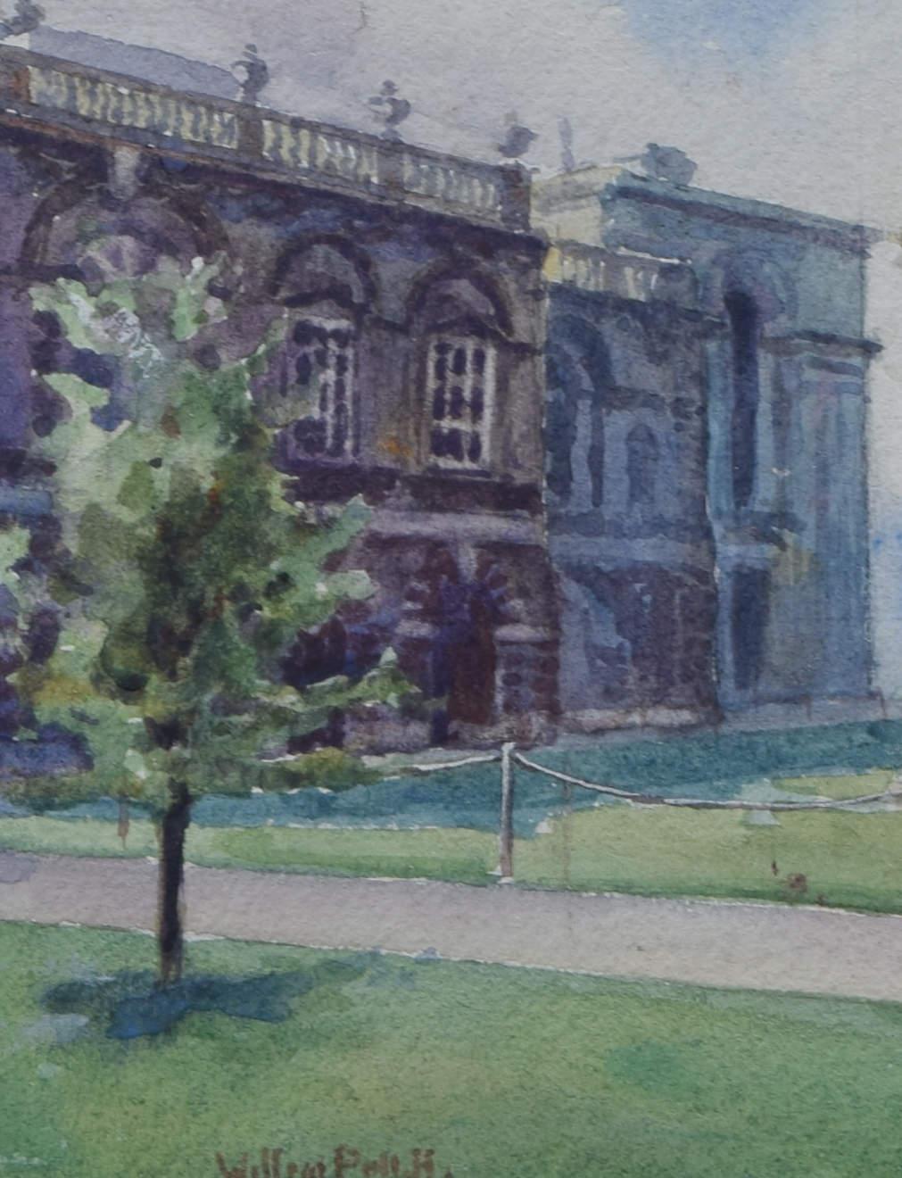 Senate House, Cambridge watercolour by Wilfred Pettitt 2