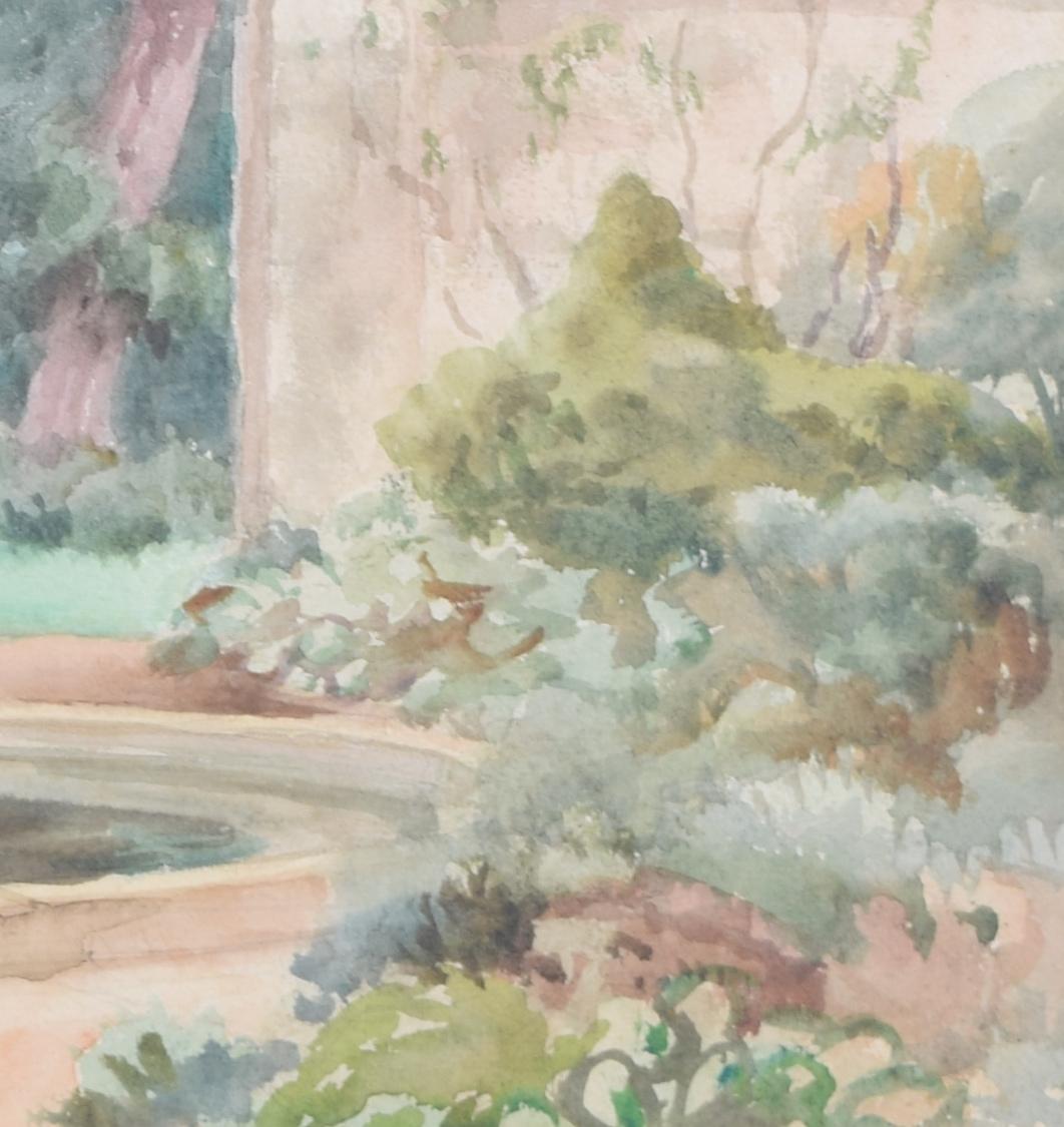 University of Oxford Botanic Garden watercolour by Margaret Waller For Sale 4