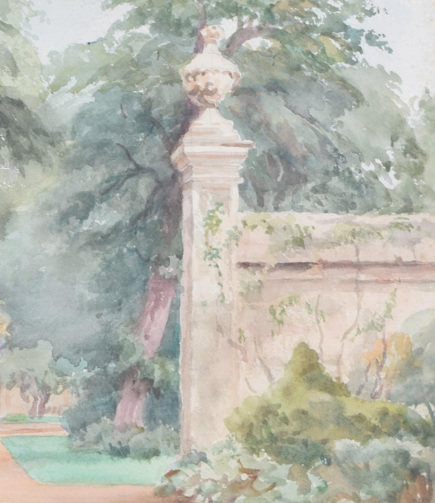 University of Oxford Botanic Garden watercolour by Margaret Waller For Sale 3