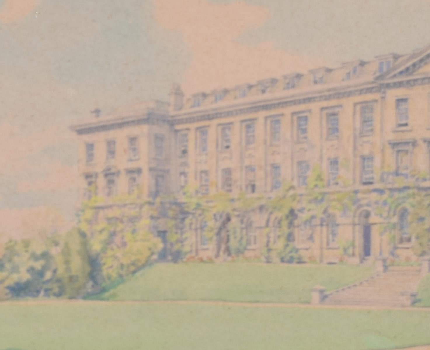Worcester College, Oxford watercolour by Bernard Cecil Gotch For Sale 3