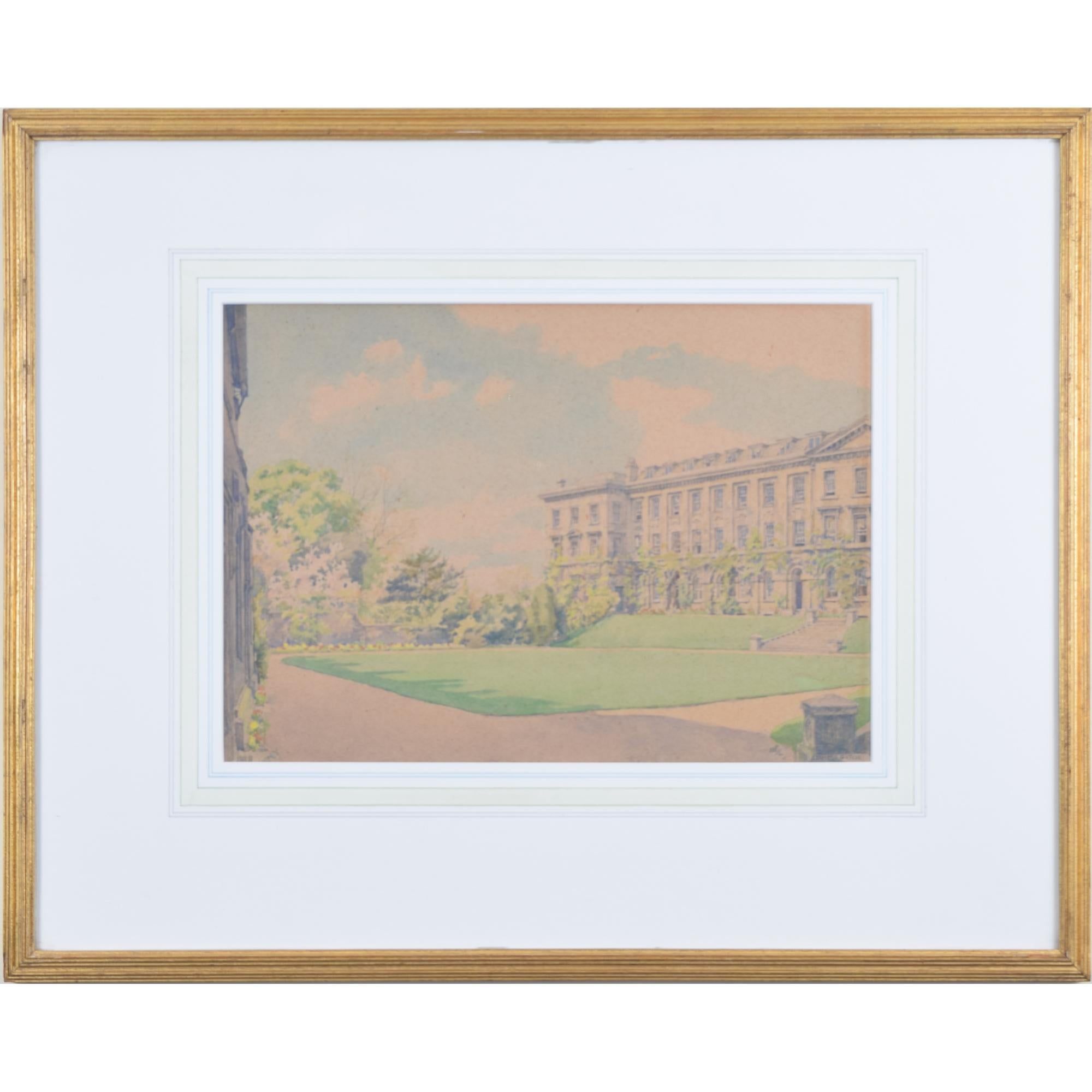 Worcester College, Oxford watercolour by Bernard Cecil Gotch For Sale 4