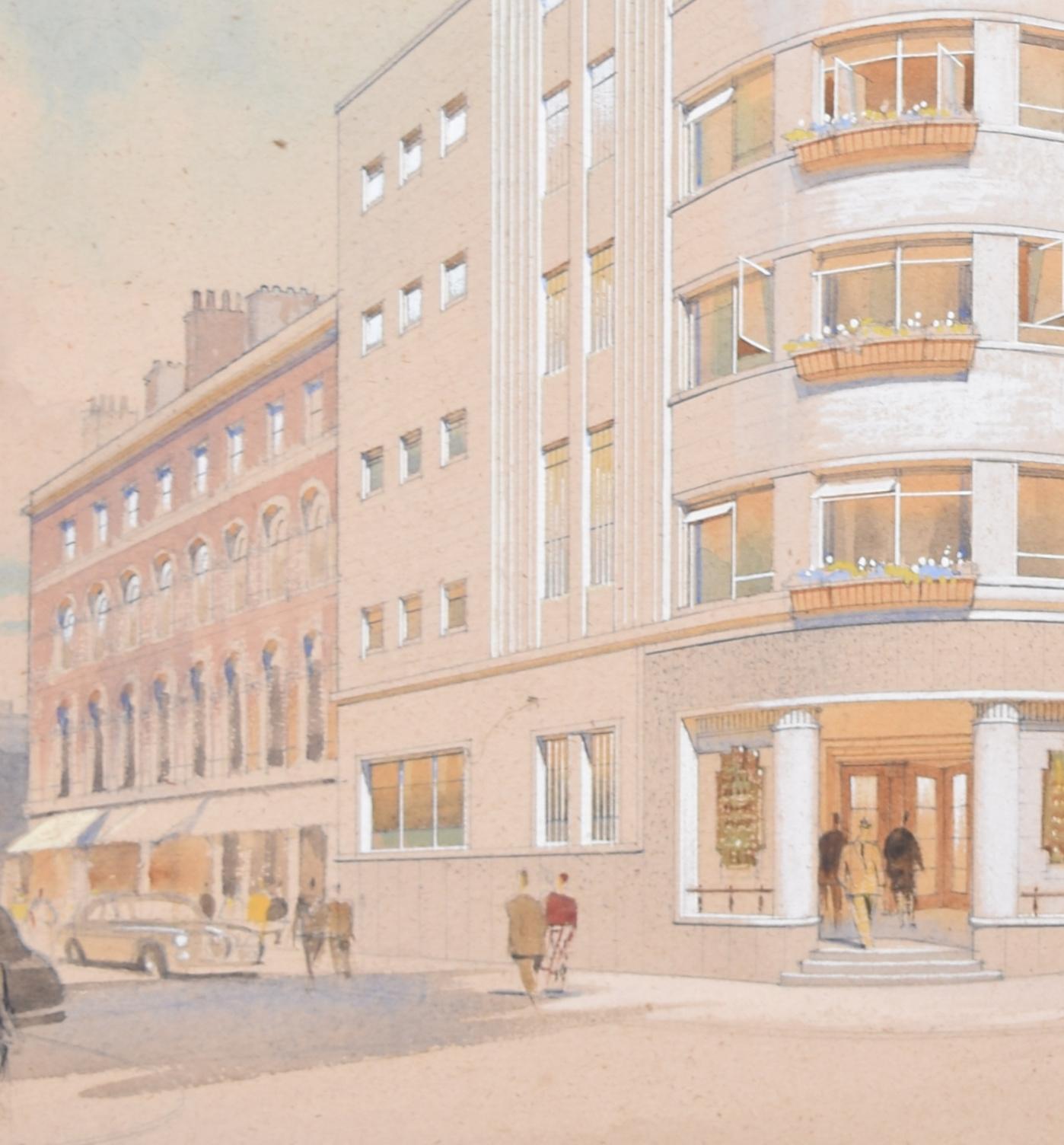 Design for St Nicholas House, High Street, Bristol by Edmund J Thring For Sale 1