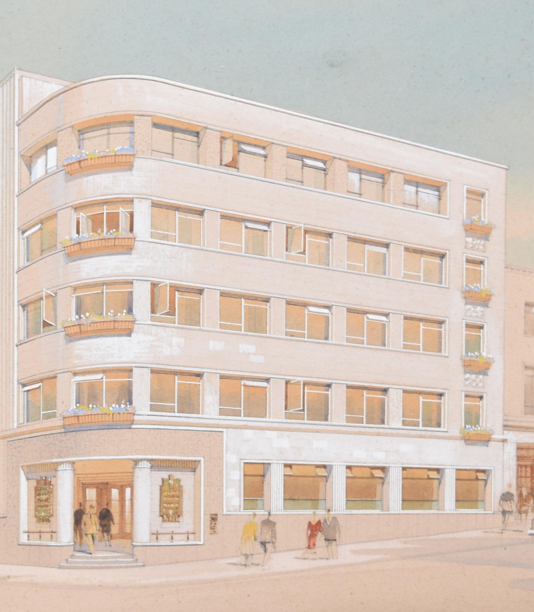 Entwurf für das St. Nicholas House, High Street, Bristol, von Edmund J. Thring im Angebot 1