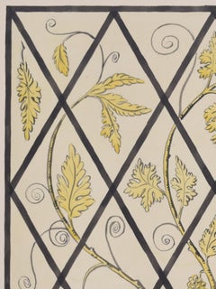 Arts and Crafts stained glass window design by S Clapham