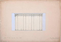 Lady Evelyn Malcolm's curtains architectural design by Louis Osman FRIBA