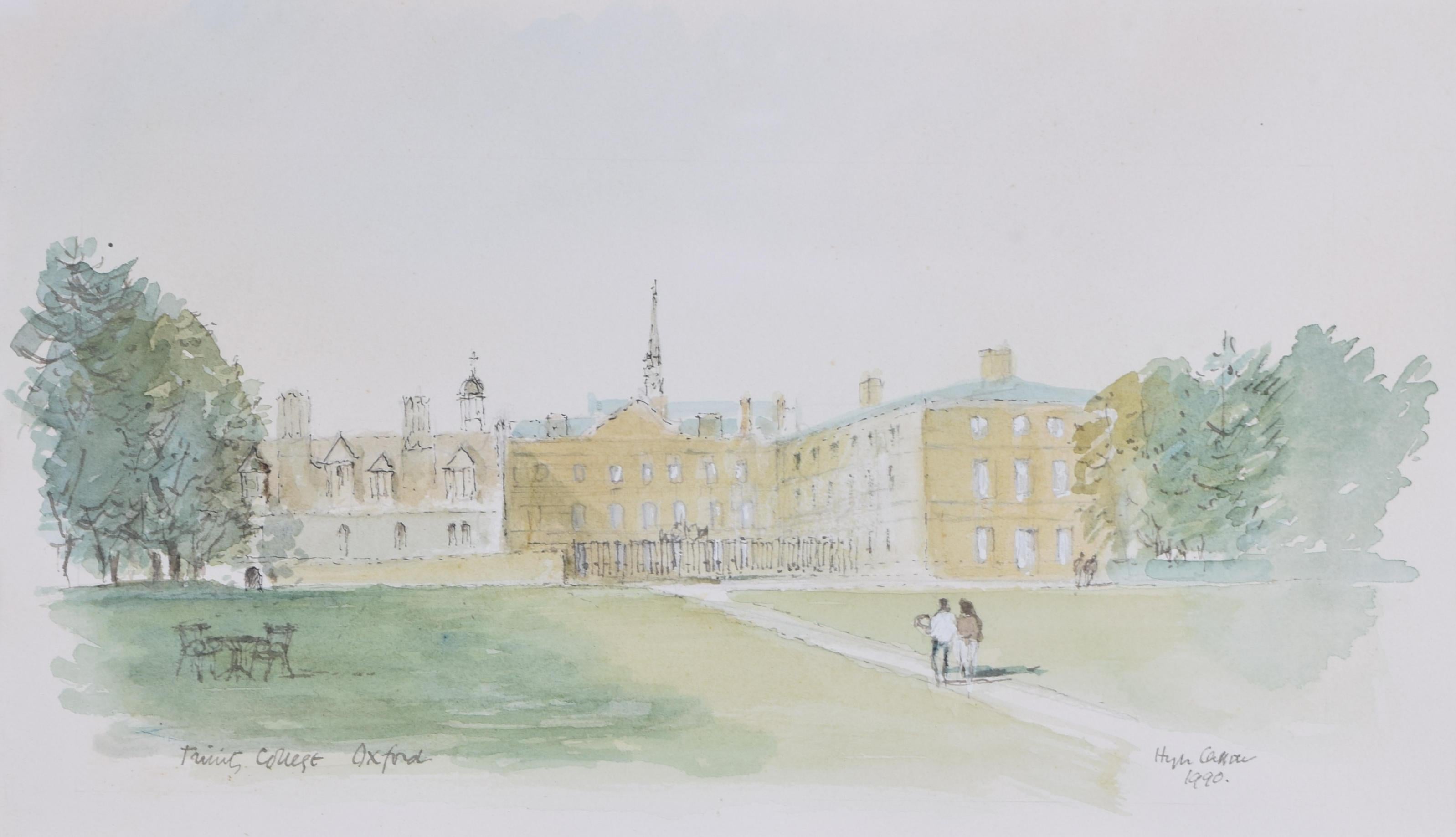 Trinity College, Oxford watercolour by Hugh Casson
