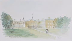 Trinity College, Oxford, acquerello di Hugh Casson