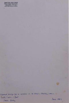 St Peter’s Church, Chorley, Watercolour Stained Glass Window Design, Jane Gray