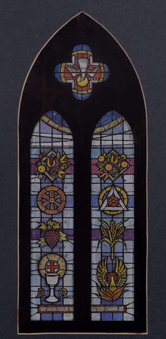 Holy Trinity Church, Morecambe, Watercolour Window Design, Jane Gray
