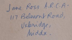 Framfield Church, Uckfield, Watercolour Stained Glass Window Design, Jane Gray