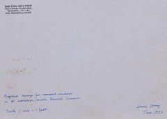 St Catherine’s Church, Penrith, Watercolour Stained Glass Design, Jane Gray