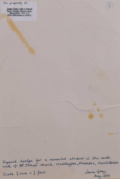 St James’ Church, Weddington, Watercolour Stained Glass Window Design, Jane Gray