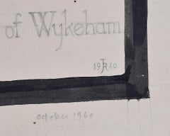 Winchester College Stained Glass Window Design, St Mary’s, Twickenham, Jane Gray