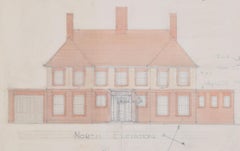 Design for a Country House drawing by H Clark