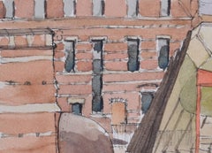 Keble College, Oxford watercolour by Gavin Pomeroy