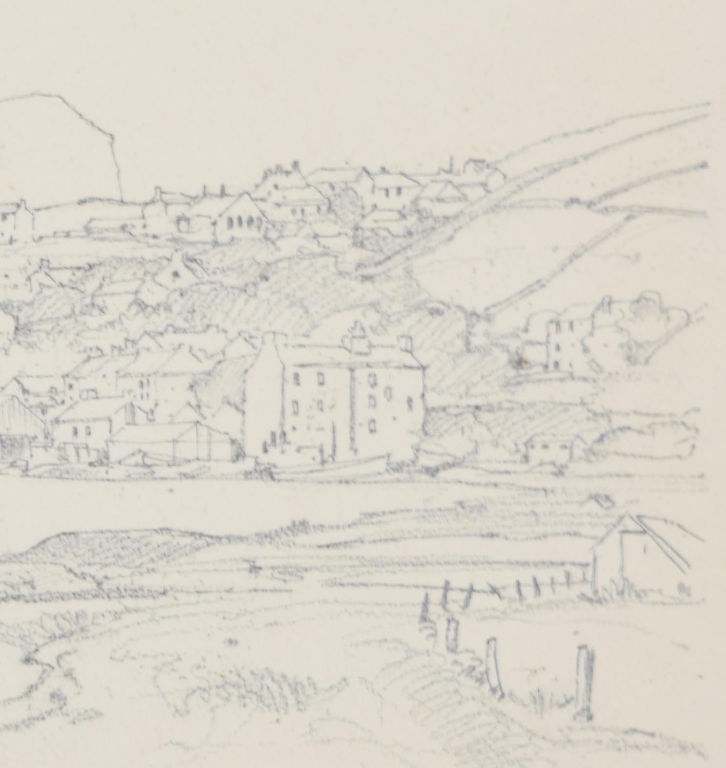 Stromness, Orkney drawing by Claude Muncaster For Sale 3