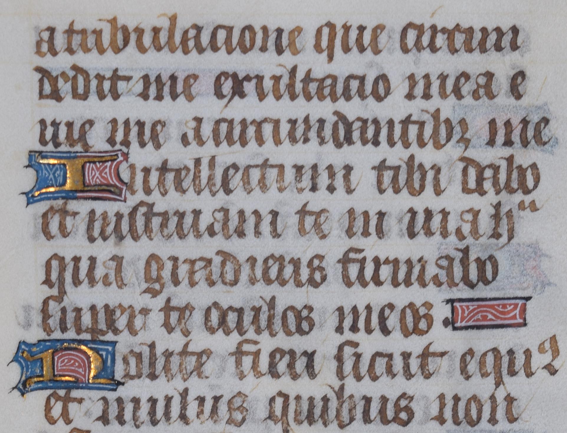 Illuminated psalter Psalm 31 manuscript For Sale 3