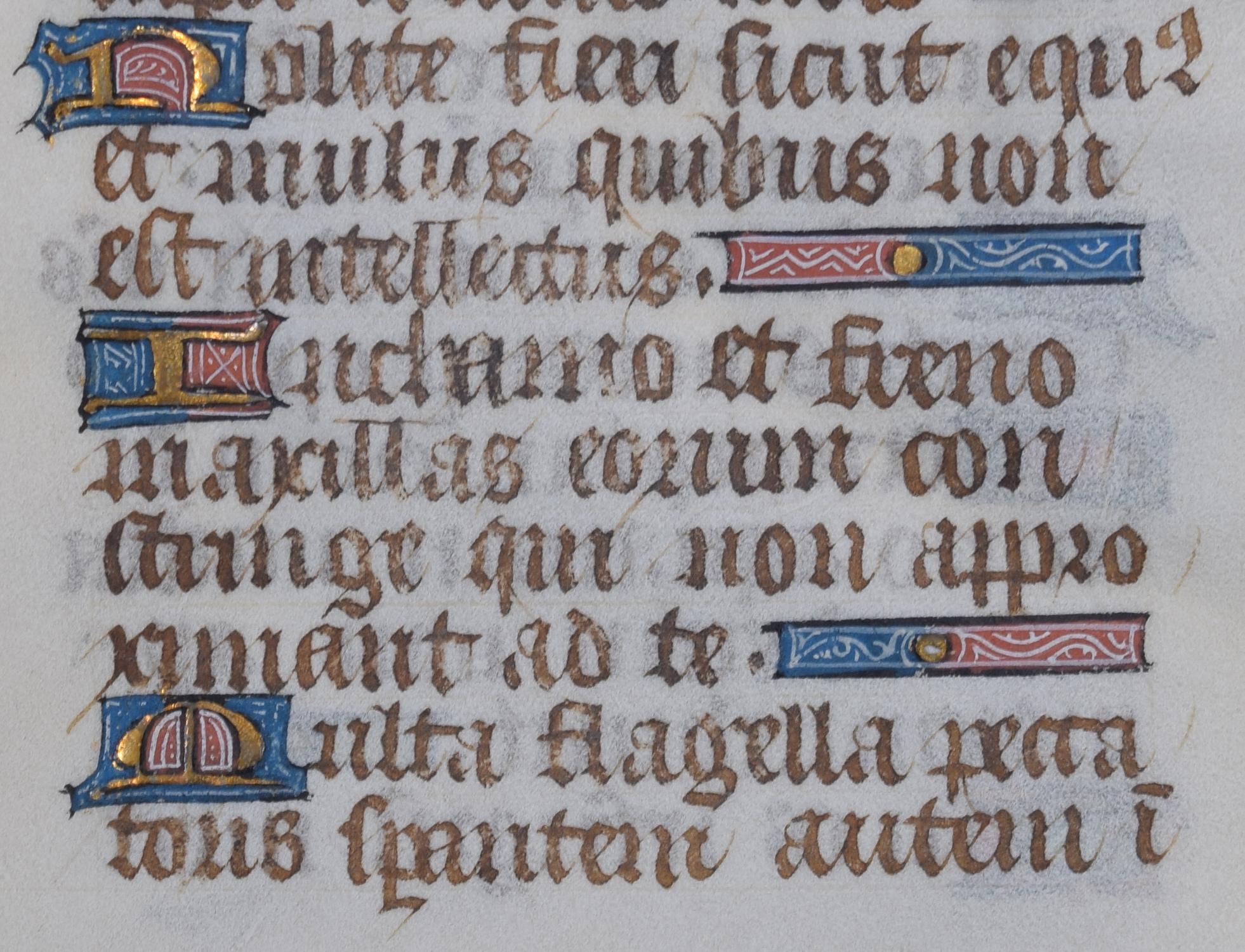 Illuminated psalter Psalm 31 manuscript For Sale 4
