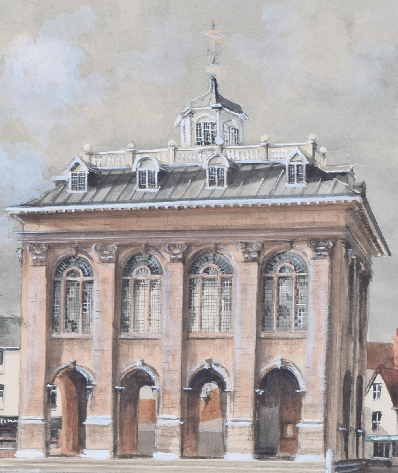 The County Hall, Abingdon watercolour by Ken Messer For Sale 3