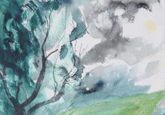 Newchurch, Romney Marsh watercolour by John Piper