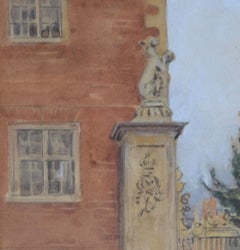 St John's College, Cambridge Wren Bridge watercolour by G F Nicholls