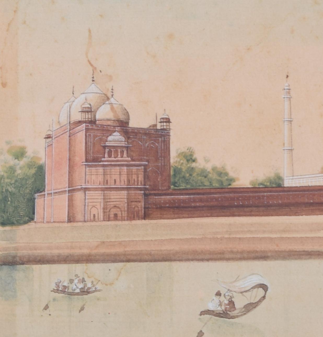 Taj Mahal, India watercolour - Art by Unknown