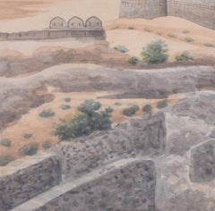 Tughlaqabad Fort, Delhi, India watercolour