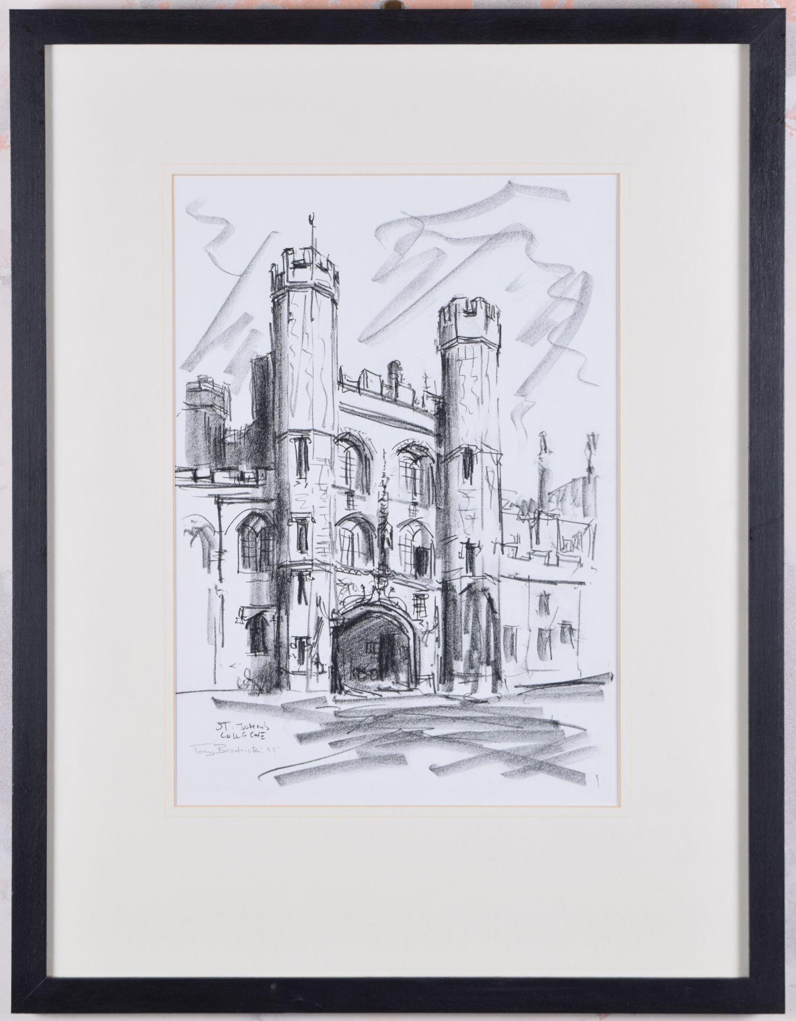 To see our other views of Oxford and Cambridge, scroll down to "More from this Seller" and below it click on "See all from this Seller" - or send us a message if you cannot find the view you want.

Tony Broderick (late 20th century)
St John's